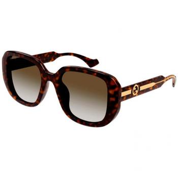 Gucci GG1557SK 002 Sunglasses, Brown, Female, Size: 54 MM