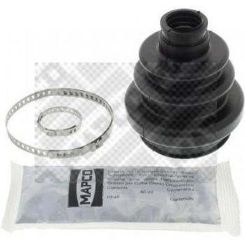Juego de fuelles para árbol de transmisión MAPCO 18756, incluye fuelles de repuesto para juntas homocinéticas, fabricado con materiales de alta calidad, resistente a la abrasión y al calor, diseñado para un ajuste perfecto y fácil