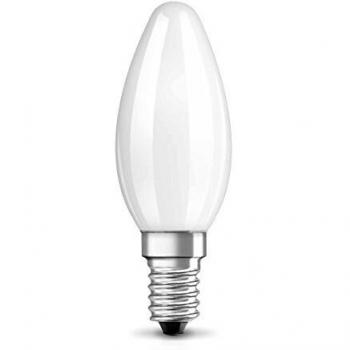 Osram LED Star Lámpara B clásica, forma de vela con base E14, no regulable, reemplaza a 25 W, mate, blanco cálido - 2700 Kelvin, 1 paquete