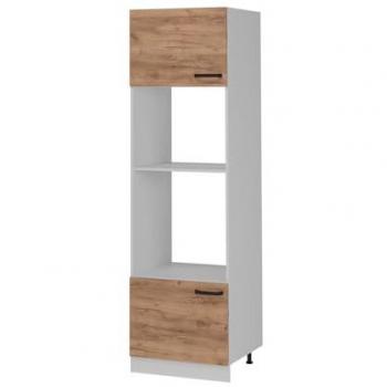 Armario para microondas R-Line, Roble dorado, 60 cm sin encimera Vicco