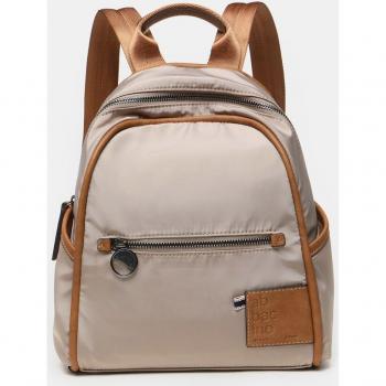 Mochila de mujer Freesia en tonos primaverales y tejidos reciclados.
