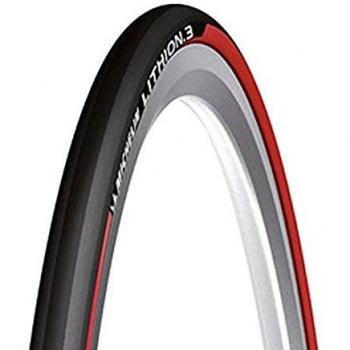 Michelin Cubierta Plegable, LITHION 3 A/F Rojo, 700 x 25 mm