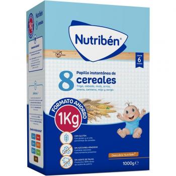 Nutribén Papilla 8 Cereales Formato Ahorro 1000g