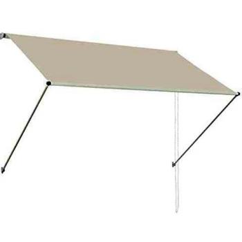 vidaXL Toldo Retráctil de 200x150cm Crema Parasol Ventana Terraza Hogar Balcón