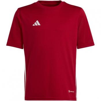 Camiseta de fútbol adidas Tabela 23 infantil roja y blanca