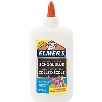 Pegamento Escolar Líquido Elmer's 225ml Blanco - Ideal para Slime y Manualidades