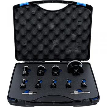 Juego de sierras de corona de diamante BGS Technic 5 - 68 mm, 11 piezas