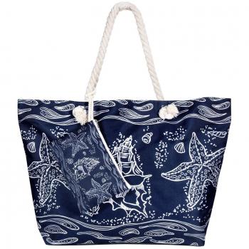 MOOKLIN Bolsa de Playa de Lona Grande niña Mujer Bolsas de viaje Bolsos bandolera Bolsos de mano Bolsos mochila Bolsos totes Shopper Bolsa con Cremallera - Estrella de mar