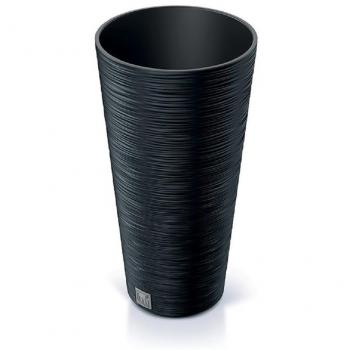 Macetero Alto Antracita con Depósito FURU - 30 x 30 x 57,5 cm - Capacidad 15 L