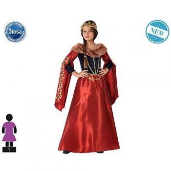 Disfraz de Reina Medieval Roja para niña - Talla 3/4 años