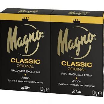 Magno - Jabón de manos - 2 pastillas de 100gr – Fragancia exclusiva y permanente – Suave y cremoso – Cuida tu piel
