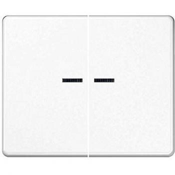 Tecla doble visor para interruptor KOU blanco alpino 0712126999 Jung