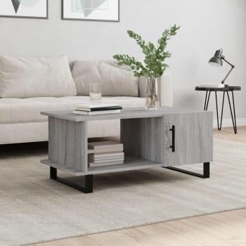 Mesa de centro Sonoma gris 90x50x40 cm madera multicapa