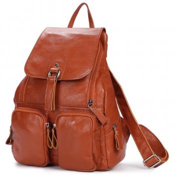 DRF Mochila Mujeres Piel Estilo Simple para Viaje 28*12*38cm BG120
