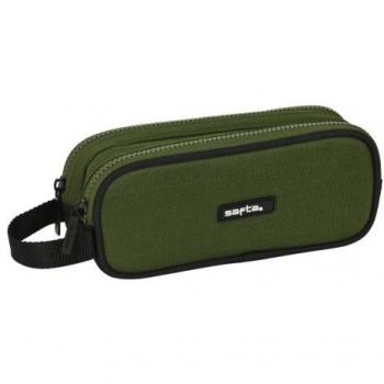 Estuche doble Dark Forest de Safta - Organizador con compartimientos y diseño exclusivo