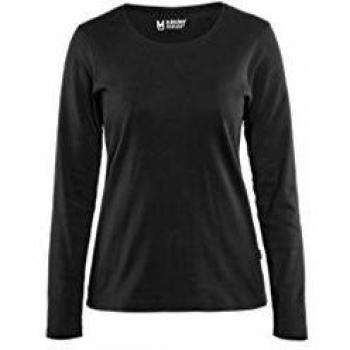 Camiseta de mujer Blaklader de manga larga negra talla XXL