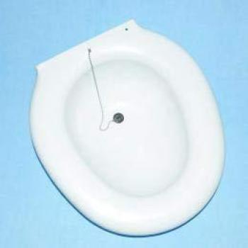 Bidet Portátil Fleming con Tapón Blanco - Práctico y Fácil de Usar, Fabricado en Plástico, Diseño Compacto