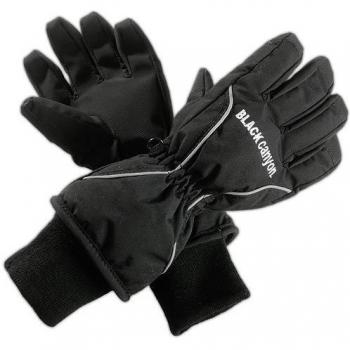 Black Canyon Skiing Gloves - Guantes de esquí infantil, tamaño M, color negro