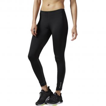 Reebok Re Tight - Mallas para mujer, color negro, talla L