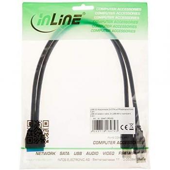 InLine - Adaptador 2 x USB 3.0 - Negro