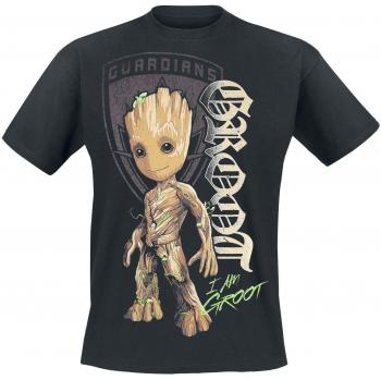 Guardianes De La Galaxia 2 - Groot Shield Camiseta Negro 5XL