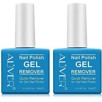 Removedor de esmalte de gel, paquete de 2 removedores de esmalte de uñas de gel, Magic Remover, 2 Piezas Removedor de esmalte de uñas Magic Gel para quitar el esmalte de uñas rápido y fácil