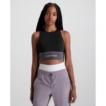 Calvin Klein Sujetador Deportivo de Medio Impacto Negro - L