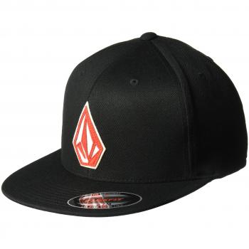 Volcom Stone Stack Jfit Gorra, Hombre, Rojo