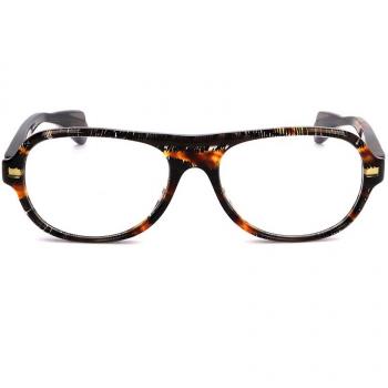 Montura de Gafas para Mujer Alyson Magee AMO 015 TART, Armazones Marrones, Lentes Recetadas 50