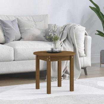 Mesa de centro de madera maciza de pino ámbar Ø 45x40 cm