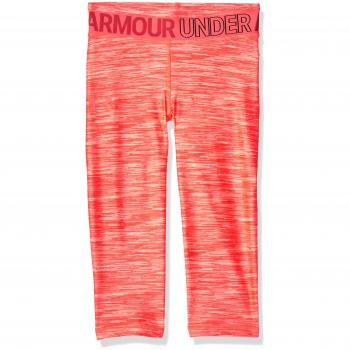 Under Armour Heatgear Nov. Capri Leggings, Niñas, Naranja