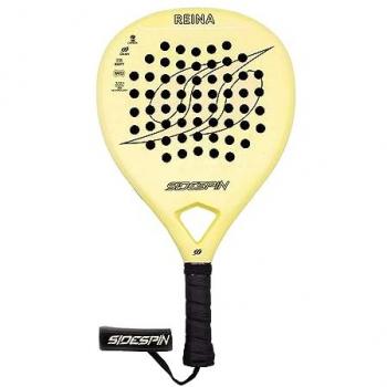 Pala de Pádel Sidespin SS Reina 3K - Carbono 3K, Fibra de Vidrio, Control Superior y Potencia Mejorada, Forma de Lágrima, Ideal para Mujer