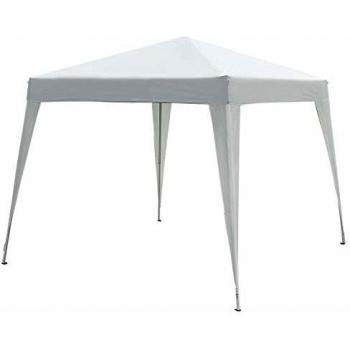 Outsunny Carpa Plegable 3x3m Cenador de Jardín Diseño Pop Up de Acero y Cubierta de Tela Oxford Blanco