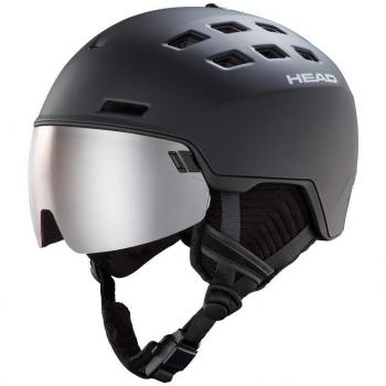 Casco de Esquí de Montaña Head Radar Visor Negro con lente espejada gris - Talla M-L