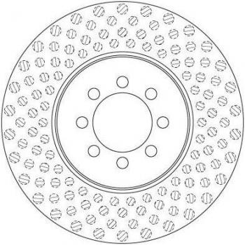 Disco de freno TRW DF6250S, frente, ventilado, 1 pieza