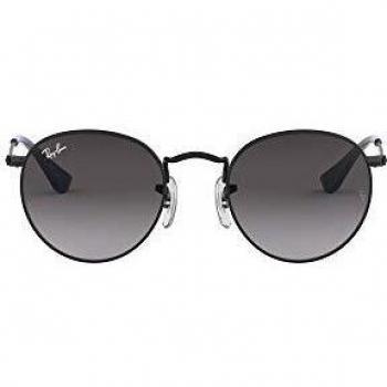 RAYBAN JUNIOR Kids' 0RJ9547S 201/8G 44 Sunglasses, Matte Black/Light Gradient Dark Grey