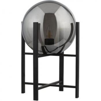 Lámpara de pie portátil Amsterdam Acero dulce Negro 1 bombilla 43cm