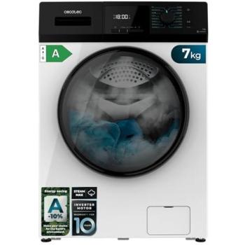 Lavadora de Carga Frontal Cecotec Bolero Dresscode 7411 Inverter, 1850W, 1200rpm, 7 kg, 16 Programas, Motor Inverter Plus, Clase A, KidLock, Delay