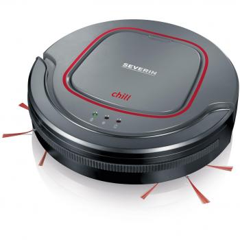Severin RB 7025 Robot aspirador, batería de iones de litio de 12.8 V, Chill, gris/rojo/negro