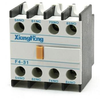Sourcingmap  - F4-31 3no 1nc conector de cable bloque auxiliar para ac contactor