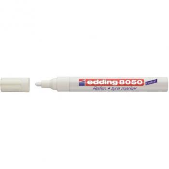 Rotulador permanente Edding 8050 para neumáticos blanco (10 unidades)