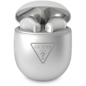 Auriculares TWS Guess Triangle Plateados