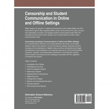 Libro de tapa dura sobre Censura y Comunicación Estudiantil en Entornos Online y Offline