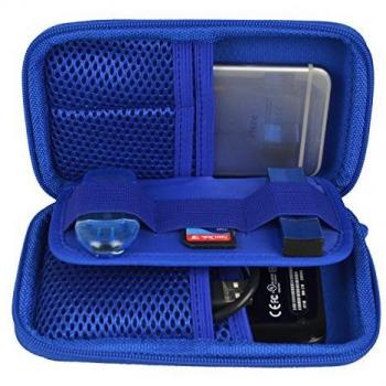 ESTARER Robusto Funda Bolso para Disco Duro Externo/USB Flash/SD Card Azul