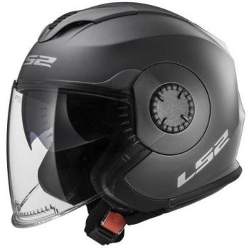 LS2 NC Casco per Moto, Hombre, Titanium, S