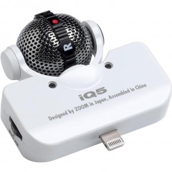 Zoom IQ5 - Micrófono para dispositivos iOS, color blanco