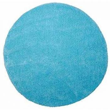 Alfombra Shaggy Azul Claro Ø140 cm Moderna Demre