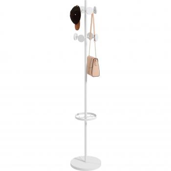 Perchero de Pie con Paragüero Ø34x177 cm Blanco