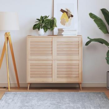 Puerta de armario de lamas 4 uds madera de pino 39,5x49,4 cm