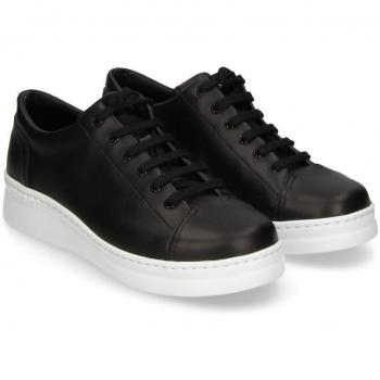 Camper Runner Up Zapatillas de Mujer en Piel Negras con Plataforma y Cordones Talla 36